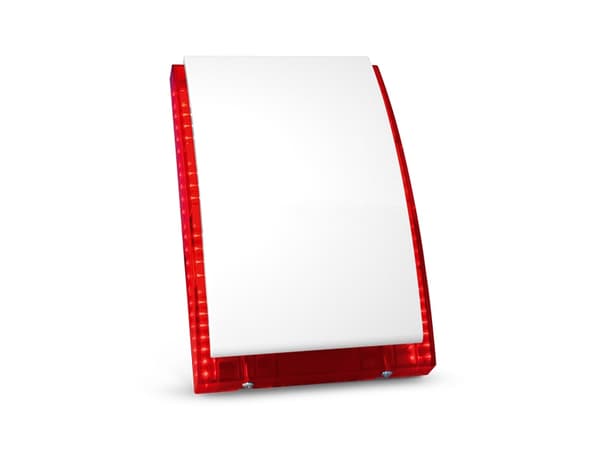 Satel SP-4003 R, Kablet sirene, Inne/Ute, Plast, III, 120 dB, Rød, Hvit