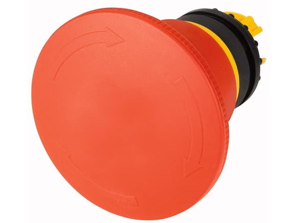 Eaton M22-PVT45P, Tryckknappsbrytare, Kabel, Svart, Röd, Gul, IP66, IP67, IP69K, UL, CSA, 45 mm
