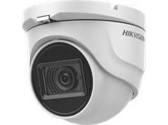 Hikvision DS-2CE76H8T-ITMF, Overvåkningskamera, Inne & Ute, Koblet med ledninger (ikke trådløs), Engelsk, Tak/Vegg, Sort, Hvit