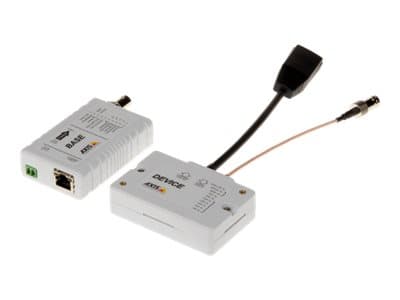 AXIS T8645 PoE+ Over Coax Compact - Kit - medieomformer - 100Mb LAN - over Coax - 10Base-T, 100Base-TX - RJ-45 / BNC - for AXIS C1410, D3110, M3067,