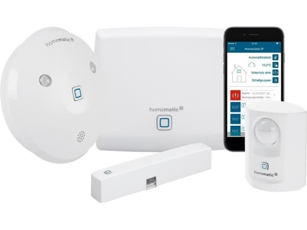 Homematic IP HMIP-SK7, Kabel & Trådlös, 280 m, 868 MHz, Vit, Knappar, 325 mm