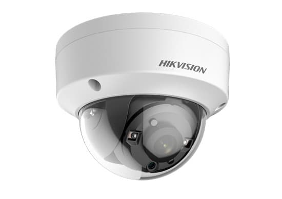 Hikvision DS-2CE57H8T-VPITF, Overvåkningskamera, Utendørs, Koblet med ledninger (ikke trådløs), Engelsk, Tak/Vegg, Sort, Hvit