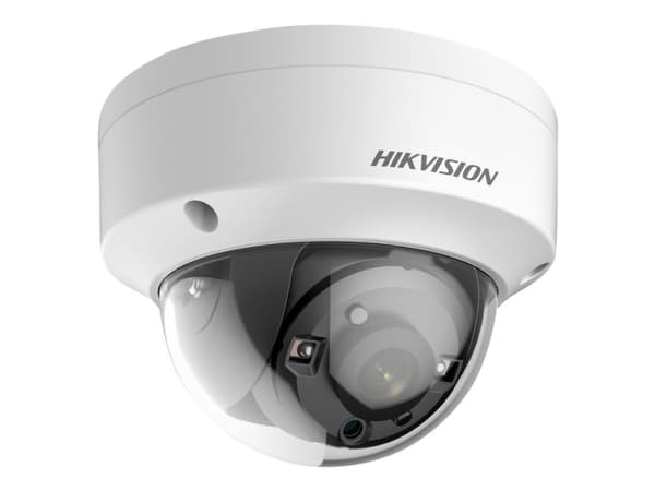 Hikvision DS-2CE57H8T-VPITF, Overvåkningskamera, Utendørs, Koblet med ledninger (ikke trådløs), Engelsk, Tak/Vegg, Sort, Hvit Svart, Vit
