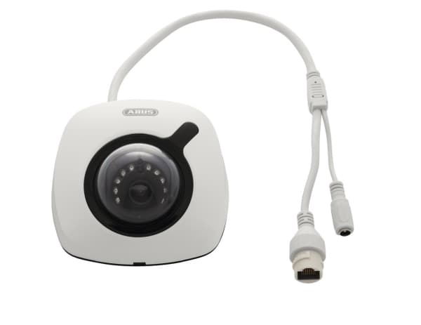ABUS IPCB44510B, IP-säkerhetskamera, Utomhus, Kabel, Danska, Tyska, Nederländska, Engelska, Franska, Innertak/vägg, Vit
