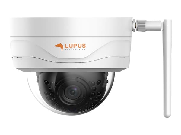 LUPUSNET HD - LE204 - Nätverksövervakningskamera - kupol - färg (Dag&Natt) - 3 MP - 2304 x 1296 - fast lins - trådlös - Wi-Fi - LAN 10/100 - MJPEG, H