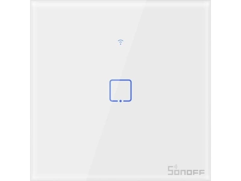 Touch light switch WiFi + RF 433 Sonoff T1 EU TX (1-channel)