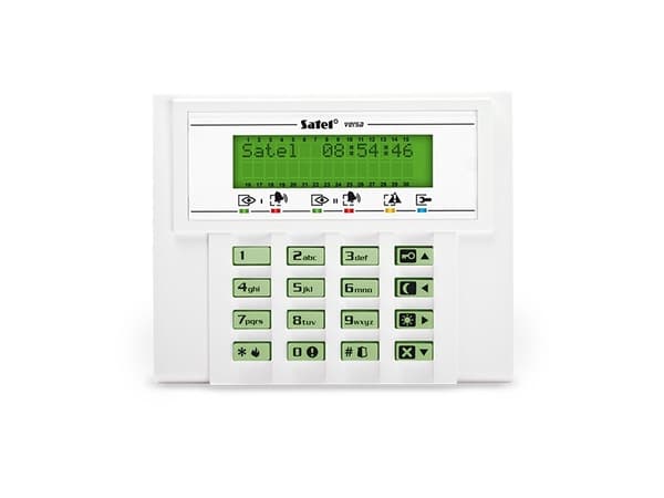Satel VERSA-LCD-GR, Utvidelsesmodul, Hvit, Koblet med ledninger (ikke trådløs), 12 V, -10 - 55 °C, 114,5 mm