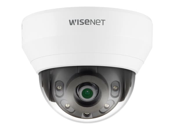 Hanwha Vision WiseNet Q QND-6012R - Nettverksovervåkingskamera - kuppel - farge (Dag og natt) - 2 MP - 1920 x 1080 - 1080p - fastfokal - lyd - sammen