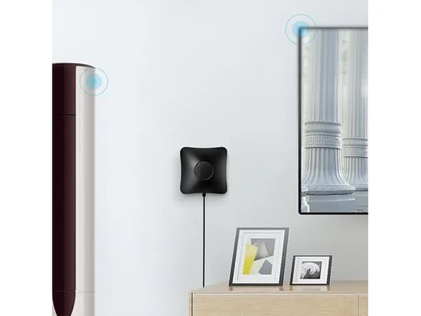 Broadlink RM4 pro - Universell fjernkontrollmottaker - (IR / RF / Wi-Fi) - Sort