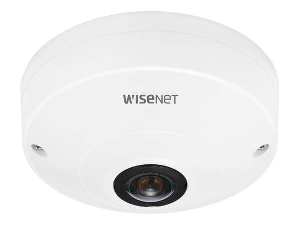 Hanwha Vision WiseNet Q QNF-8010 - Nettverksovervåkingskamera - kuppel - innendørs - farge (Dag og natt) - 6 MP - 2048 x 2048 - fastfokal - sammensat Hvit