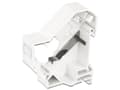 Miniatyrbilde 3 av 5: Delock Keystone Mounting for DIN rail shielded - Monteringsutgang for DIN-skinne - hvit - 1 port