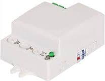 Mikrobølgebevegelsessensor mini 5,8GHz 500W 180/360 grader 3-2000lx hvit OR-CR-214