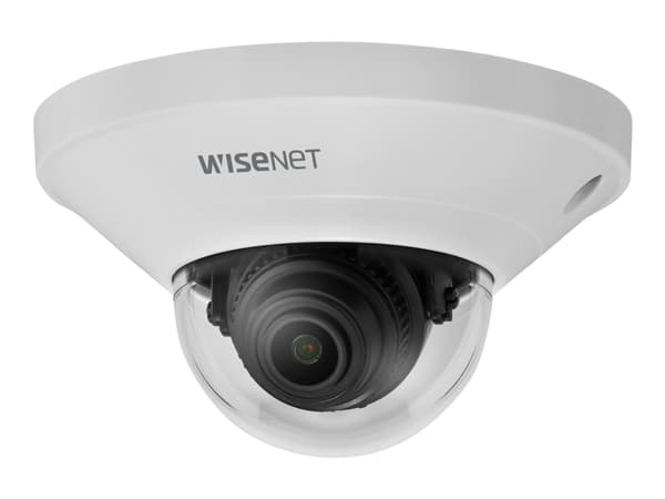 Hanwha Vision WiseNet Q mini QND-8021 - Nettverksovervåkingskamera - kuppel - farge (Dag og natt) - 5 MP - 2592 x 1944 - fastfokal - LAN 10/100 - MJP Hvit