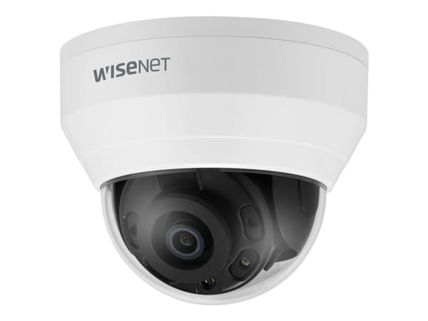 Hanwha Vision WiseNet Q QND-8020R - Nettverksovervåkingskamera - kuppel - farge (Dag og natt) - 5 MP - 2592 x 1944 - fastfokal - sammensatt - LAN 10/ Hvit