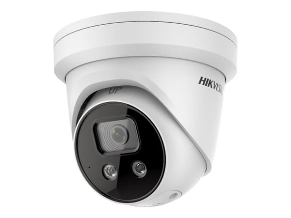 Hikvision AcuSense 4 MP IR Fixed Turret Network Camera DS-2CD2346G2-ISU/SL - Nettverksovervåkingskamera - kuppel - støvbestandig / vannbestandig - fa