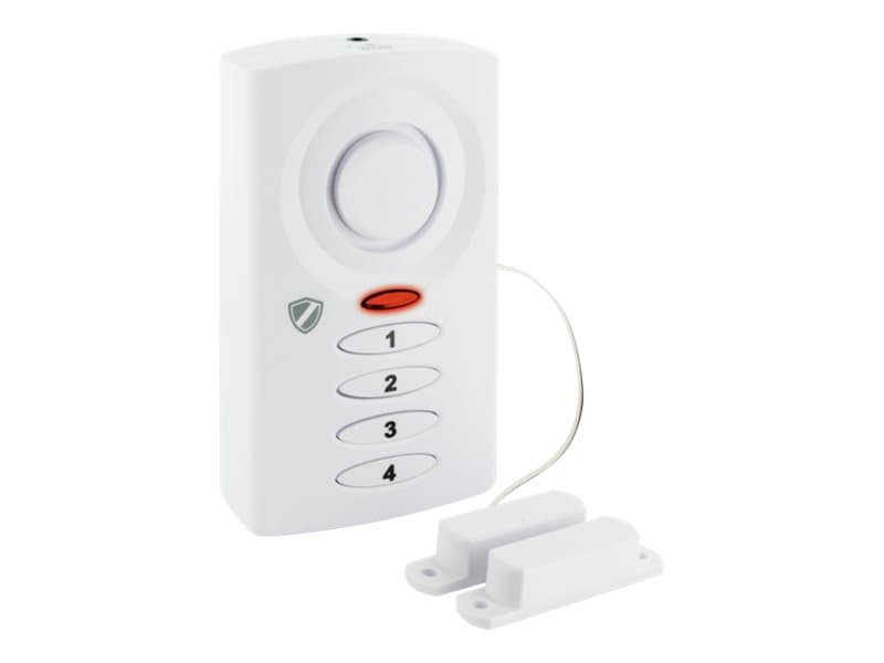 Schwaiger Alarm för garage och skjutdörrar - Dørsensor - trådlös - vit