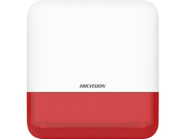 Hikvision Digital Technology DS-PS1-E-WE-RED, Röd, Vit, Akrylnitrilbutadienstyren (ABS), Vägg, IP65, 1 styck, 190 mm