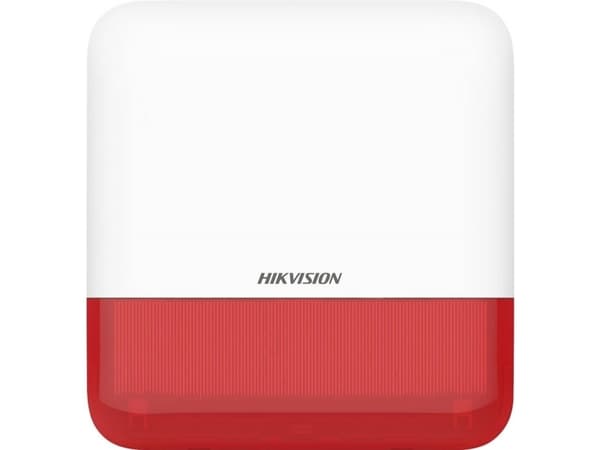 Hikvision Digital Technology DS-PS1-E-WE-RED, Röd, Vit, Akrylnitrilbutadienstyren (ABS), Vägg, IP65, 1 styck, 190 mm