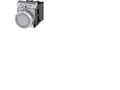 Pikkukuva 5 / 5: Siemens 3SU1152-0AB60-1BA0, Metalli, Muovi, Musta, Hopea, Valkoinen, 320 V, 30 mm, 60,7 mm, 40 mm