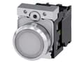 Pikkukuva 1 / 5: Siemens 3SU1152-0AB60-1BA0, Metalli, Muovi, Musta, Hopea, Valkoinen, 320 V, 30 mm, 60,7 mm, 40 mm