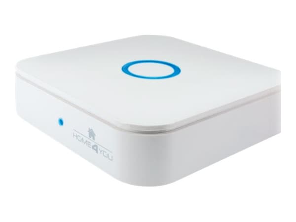 Schwaiger HA102 - Gateway - trådlös, kabelansluten - ZigBee, Wi-Fi, Z-Wave Plus - vit Vit