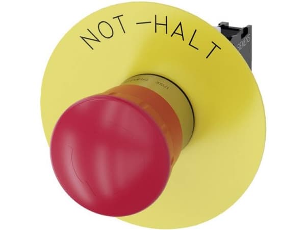 Siemens 3SU1150-1HB20-1CH0, Metall, Plast, Rød, Gult, 500 V, 7,5 cm, 95 mm, 50 mm