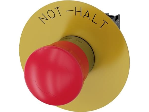Siemens 3SU1150-1HB20-1CH0, Metall, Plast, Rød, Gult, 500 V, 7,5 cm, 95 mm, 50 mm
