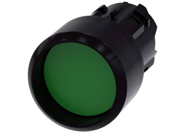 Siemens 3SU1000-0CB40-0AA0, Plastikk, IP66, IP67, IP69, IP69K, Svart, Grønn, 2,95 cm, 42,4 mm, 30 mm