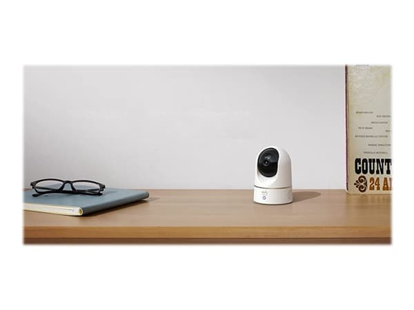 Eufy T8410 - Nätverksövervakningskamera - panorering / lutning - inomhusbruk - färg (Dag&Natt) - 1080p, 2K - ljud - trådlös - Wi-Fi - Bluetooth
