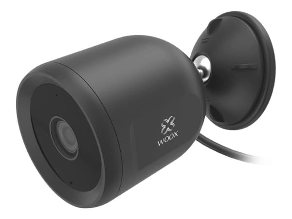 Woox R9044 - Nettverksovervåkingskamera - utendørs - værbestandig - farge (Dag og natt) - 1920 x 1080 - 1080p - lyd - trådløs - Wi-Fi - LAN 10/100 Sort