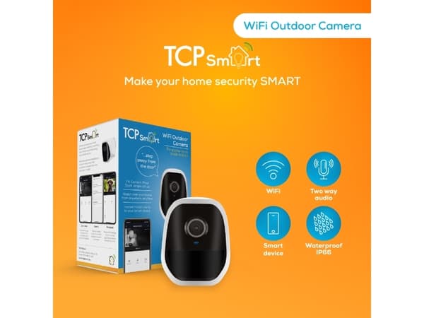 TCP Global TBVWOUTCABATTA6PRO, IP-sikkerhetskamera, Inne & Ute, Trådløs, 2.4 MHz, CE, Vegg