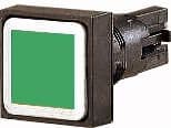 Eaton Q18D-GN, Nappi, Musta, Vihreä, Muovi, IP65, 50 mm
