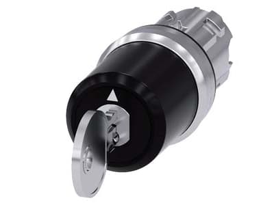Siemens 3SU1050-5PN51-0AA0, Metall, Sort, Metallisk, 10 g, 30 mm, 30 mm, 100 mm