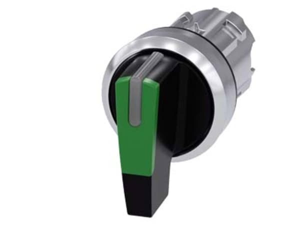 Siemens 3SU1052-2CM40-0AA0, Metall, Svart, Grön, Metallisk, 20 g, 40 mm, 40 mm, 60 mm