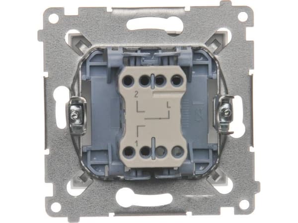 Contact-Simon DZW1K.01/11, Plast, Vit, IP20, 250 V, 10 A, 75 mm