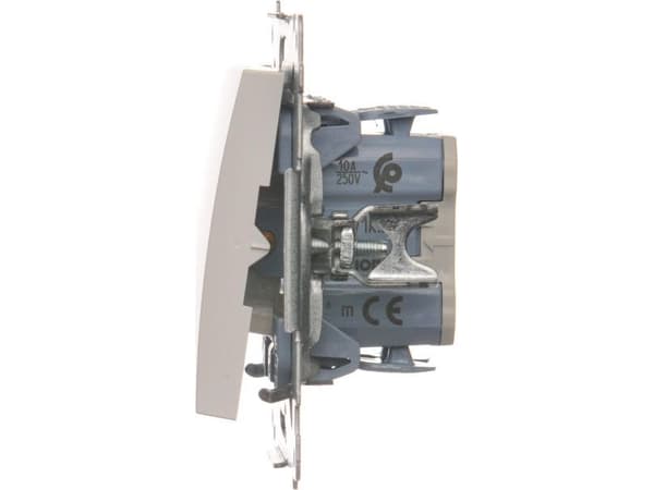 Contact-Simon DZW1K.01/11, Plast, Vit, IP20, 250 V, 10 A, 75 mm