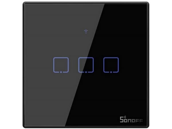 Berøringslysbryter WiFi + RF 433 Sonoff T3 EU TX (3-kanals)