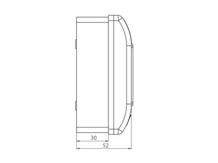 Spamel Manuell brannmelder A n/t OP1 1NO 1NC 230V OP1-W01-A11-230