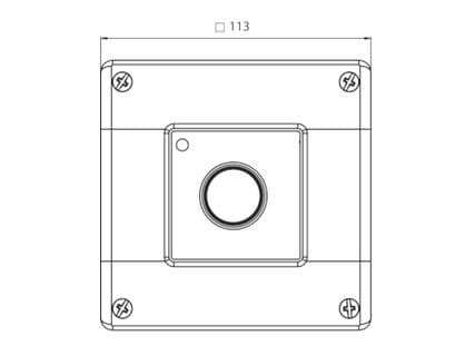 Spamel Manuell brannmelder A n/t OP1 1NO 1NC 230V OP1-W01-A11-230