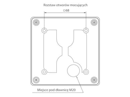 Spamel Manuell brannmelder A n/t OP1 1NO 1NC 230V OP1-W01-A11-230