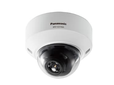 Panasonic WV-U2142L, IP-sikkerhetskamera, Innendørs, Koblet med ledninger (ikke trådløs), Tak, Sort, Hvit, Kuppel Sort, Hvit