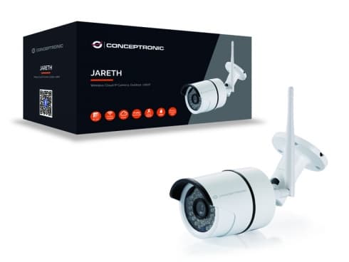 Conceptronic Jareth, IP-säkerhetskamera, inomhus, Kabel & Trådlös, Extern, CE, Innertak/vägg
