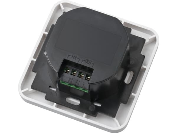 Brennenstuhl BrematicPRO Funk-Einbauwandschalter Unterputz UPWS 868 01 W1000, Knapper, Trådløs, Hvit, IP20, 868.3 MHz, 100 m, 80 mm