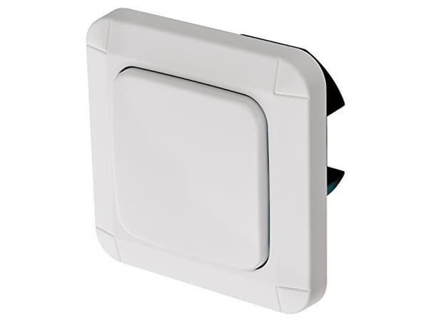 Brennenstuhl BrematicPRO Funk-Einbauwandschalter Unterputz UPWS 868 01 W1000, Knapper, Trådløs, Hvit, IP20, 868.3 MHz, 100 m, 80 mm