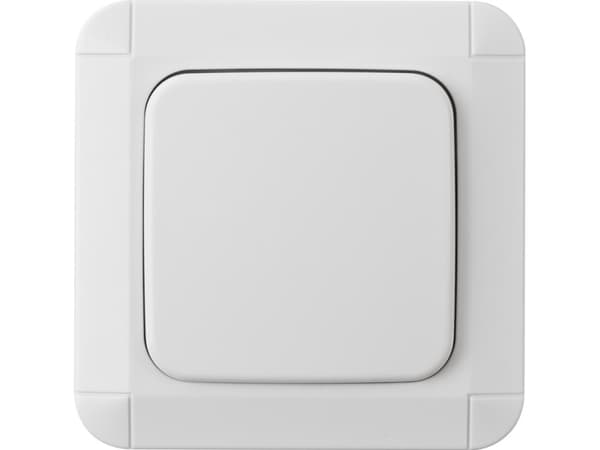 Brennenstuhl BrematicPRO Funk-Einbauwandschalter Unterputz UPWS 868 01 W1000, Knapper, Trådløs, Hvit, IP20, 868.3 MHz, 100 m, 80 mm