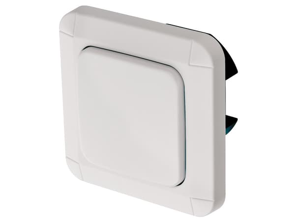Brennenstuhl BrematicPRO Funk-Einbauwandschalter Unterputz UPWS 868 01 W1000, Knapper, Trådløs, Hvit, IP20, 868.3 MHz, 100 m, 80 mm