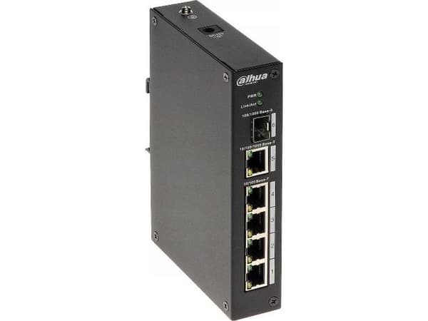 Dahua Europe PFS3106-4ET-60 network switch Unmanaged L2 Fast Ethernet (10/100) Black Power over Ethernet (PoE)