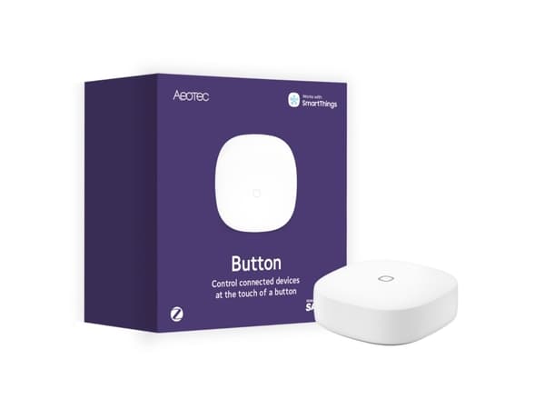 Aeotec Button Zigbee 3.0, Trådlös, ZigBee, Hvid, 2400 Mhz, 0 - 40 °C, 41 mm