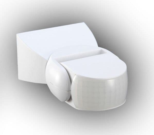 Plastrol Infrapuna-liikeilmaisin 1200W/300W uppoasennettava IP65 alue 12m CR-PIR2/PN/Valkoinen