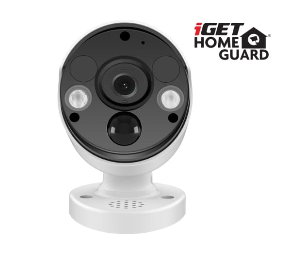iGET HOMEGUARD, IP-säkerhetskamera, Inomhus & utomhus, Kabel, 40 m, Innertak/vägg, Vit